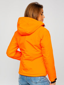 Dam Sportig Vinterjacka Orange Bolf HH012