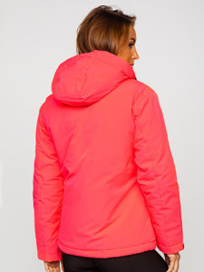 Dam Sportig Vinterjacka Rosa-Neon Bolf HH012