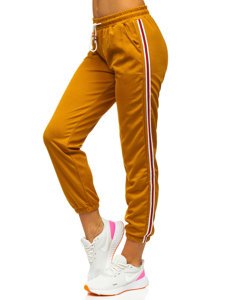 Dam Sweatpants Kamelfärgad Bolf YW01020A