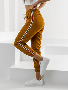 Dam Sweatpants Kamelfärgad Bolf YW01020A