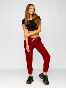 Dam Sweatpants Vinröd Bolf YW01020