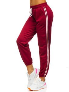 Dam Sweatpants Vinröd Bolf YW01020A