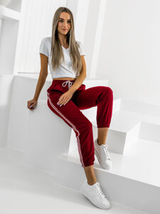 Dam Sweatpants Vinröd Bolf YW01020A