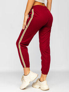 Dam Sweatpants Vinröd Bolf YW01020B