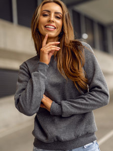 Dam Sweatshirt Grafitgrå Bolf W01