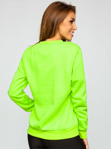 Dam Sweatshirt Neongrön Bolf W01