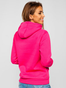 Dam Sweatshirt med Känguruficka Fuchsia Bolf W02B