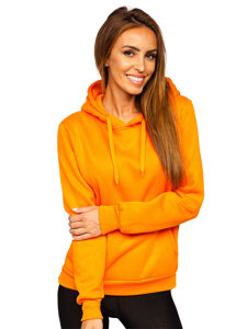 Dam Sweatshirt med Känguruficka Orange Bolf W02B