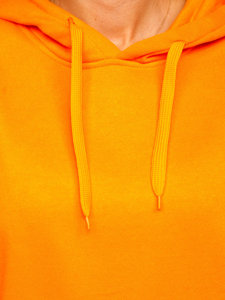 Dam Sweatshirt med Känguruficka Orange Bolf W02B