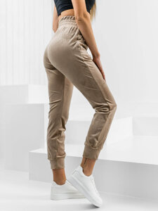 Dam Velour Sweatpants Beige Bolf W7685