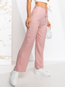 Dam Wide Leg Byxor Rosa Bolf W7966