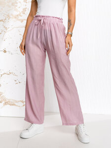 Dam Wide Leg Byxor Rosa Bolf W7970