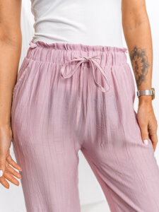 Dam Wide Leg Byxor Rosa Bolf W7970