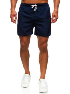 Herr Badshorts Marinblå Bolf XL019