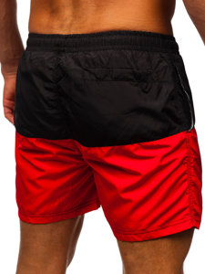 Herr Badshorts Svart-Röd Bolf HM058