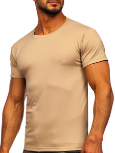 Herr Basic T-shirt Beige 2005-91