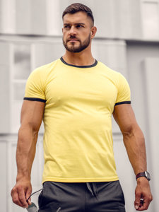 Herr Basic T-shirt Gul Bolf 8T83A