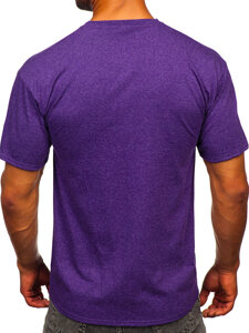 Herr Basic T-shirt Violett Bolf B10