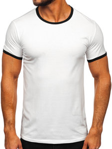 Herr Basic T-shirt Vit Bolf 8T83