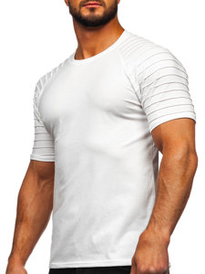 Herr Basic T-shirt Vit Bolf 8T88