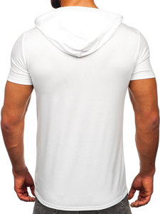 Herr Basic T-shirt med huva Vit Bolf 8T957