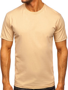 Herr Bomulls Basic T-shirt Beige Bolf 192397