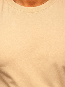 Herr Bomulls Basic T-shirt Beige Bolf 192397