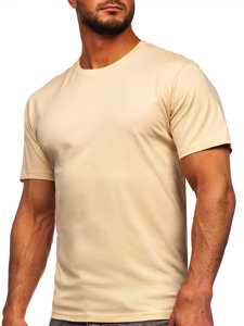 Herr Bomulls T-shirt Beige Bolf 0001