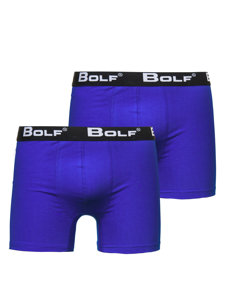 Herr Boxershorts Mörkblå Bolf 0953-2P 2 PACK