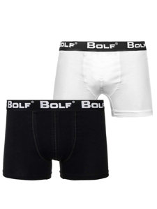 Herr Boxershorts Svart-Vit Bolf 0953-2P 2 PACK