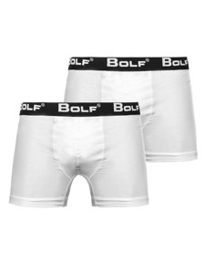 Herr Boxershorts Vit Bolf 0953-2P 2 PACK