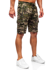 Herr Camo Cargo-shorts Grön Bolf JX875