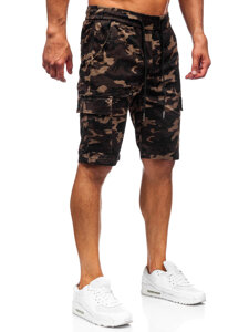 Herr Camo Cargo-shorts Khaki Bolf A-297