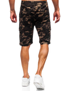 Herr Camo Cargo-shorts Khaki Bolf A-297