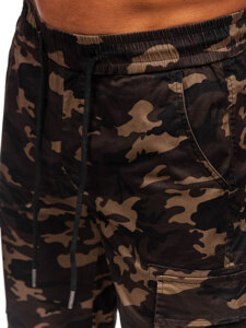 Herr Camo Cargo-shorts Khaki Bolf A-297