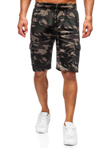 Herr Camo Cargo-shorts Mörkgrön Bolf JX875