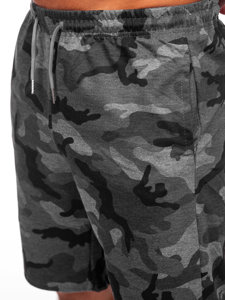 Herr Camo Shorts Grafitgrå Bolf 8K283