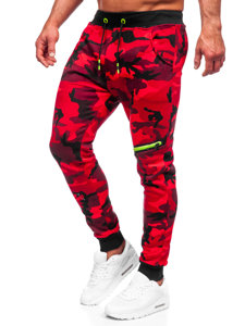 Herr Camo Sweatpants Röd Bolf KK04