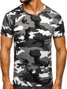 Herr Camo T-shirt Grå Bolf S807