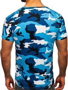 Herr Camo T-shirt Himmelsblå Bolf S807