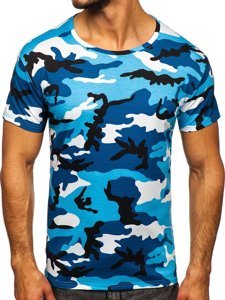 Herr Camo T-shirt Himmelsblå Bolf S807