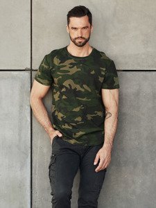 Herr Camo T-shirt Kaki Bolf S807