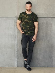 Herr Camo T-shirt Kaki Bolf S807