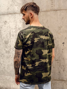 Herr Camo T-shirt Khaki Bolf S807A1