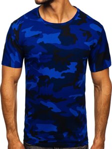 Herr Camo T-shirt Marinblå Bolf S807