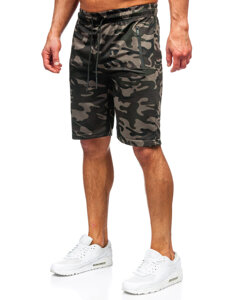 Herr Camo-shorts Mörkgrön Bolf JX865