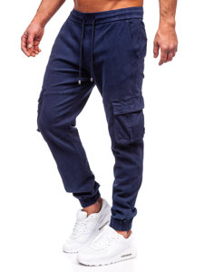 Herr Cargo Jeansjoggers Marinblå Bolf MP0105BS