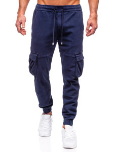 Herr Cargo Jeansjoggers Marinblå Bolf MP0105BS