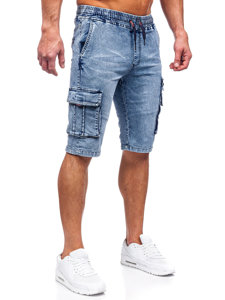 Herr Cargo Jeansshorts Blå Bolf HY816