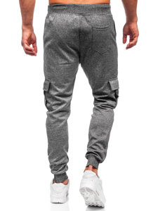 Herr Cargo Jogger-sweatpants Grafitgrå Bolf 8K1130